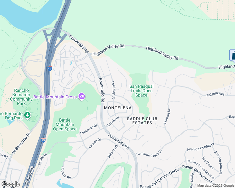 map of restaurants, bars, coffee shops, grocery stores, and more near 12512 Cloudesly Drive in San Diego