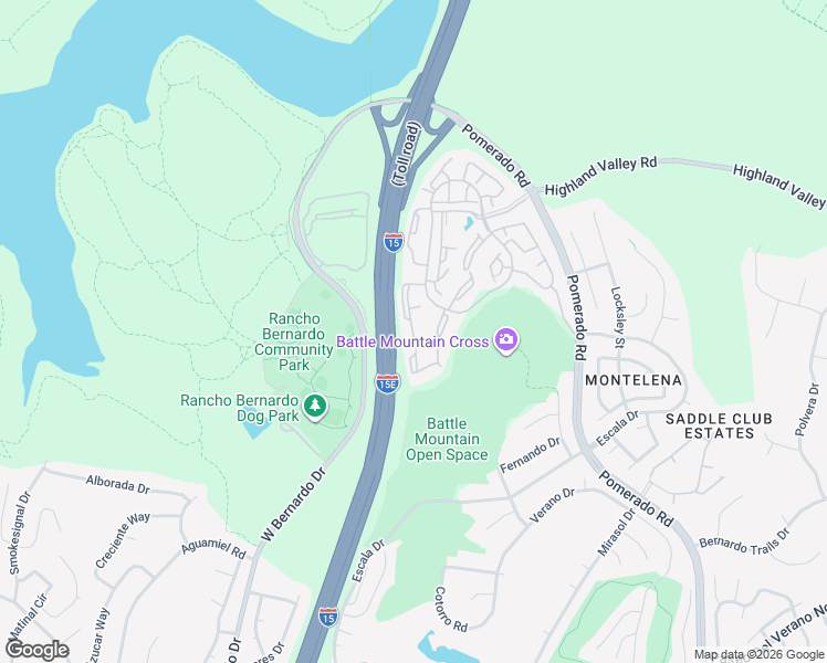 map of restaurants, bars, coffee shops, grocery stores, and more near 18660 Caminito La Torre in San Diego
