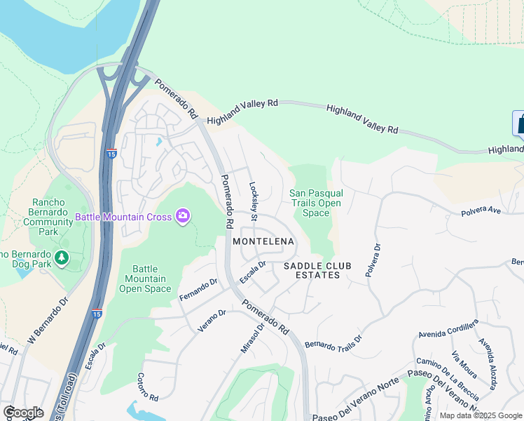 map of restaurants, bars, coffee shops, grocery stores, and more near 12512 Cloudesly Drive in San Diego