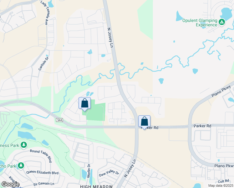 map of restaurants, bars, coffee shops, grocery stores, and more near 3312 Brookglen Drive in Carrollton