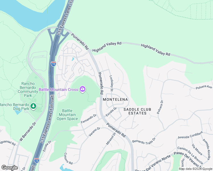 map of restaurants, bars, coffee shops, grocery stores, and more near 12434 Cloudesly Drive in San Diego