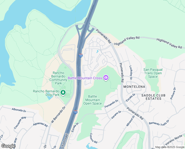 map of restaurants, bars, coffee shops, grocery stores, and more near 18557 Caminito La Torre in San Diego