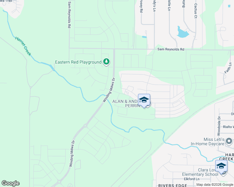 map of restaurants, bars, coffee shops, grocery stores, and more near Unnamed Road in Justin