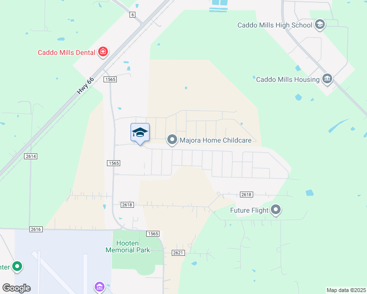 map of restaurants, bars, coffee shops, grocery stores, and more near Alydar Lane in Caddo Mills