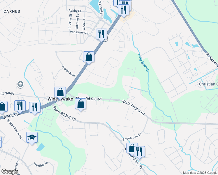 map of restaurants, bars, coffee shops, grocery stores, and more near 207 Dunning Road in Summerville