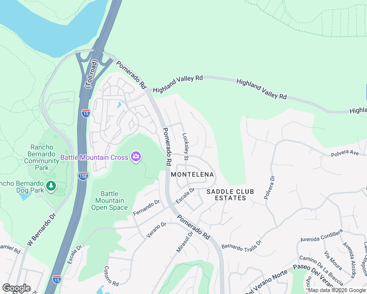 map of restaurants, bars, coffee shops, grocery stores, and more near 18547 Wessex Street in San Diego