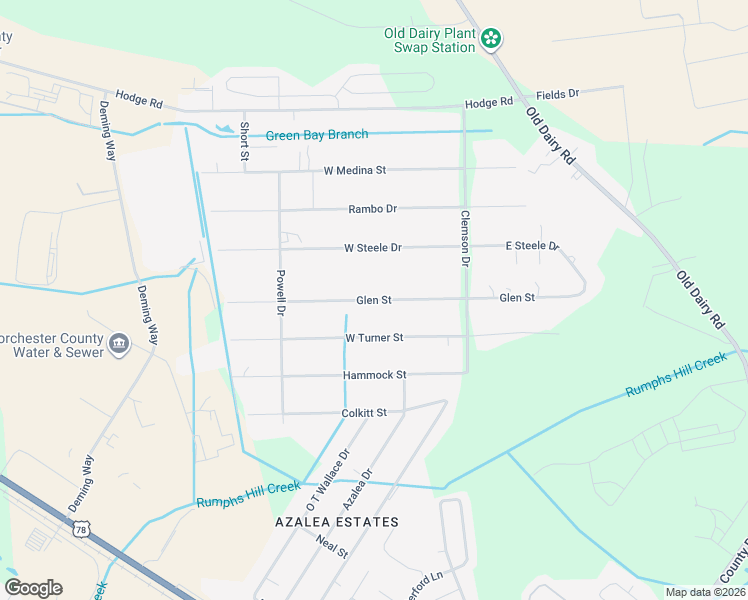 map of restaurants, bars, coffee shops, grocery stores, and more near 226 Glen Street in Summerville