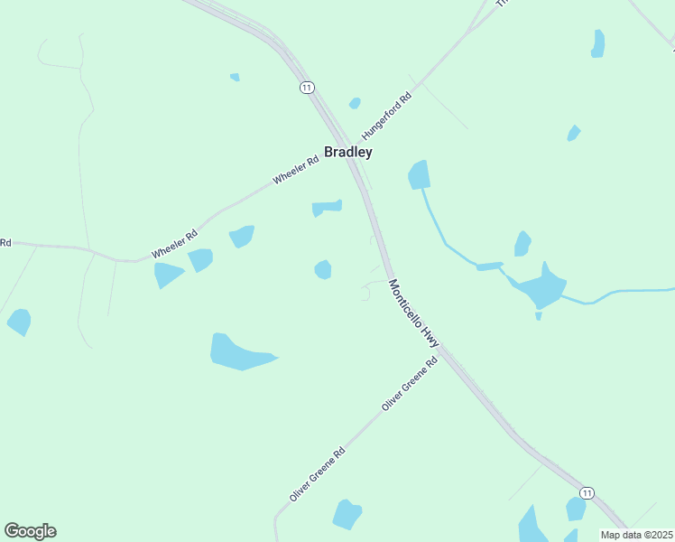 map of restaurants, bars, coffee shops, grocery stores, and more near 747 Monticello Highway in Gray