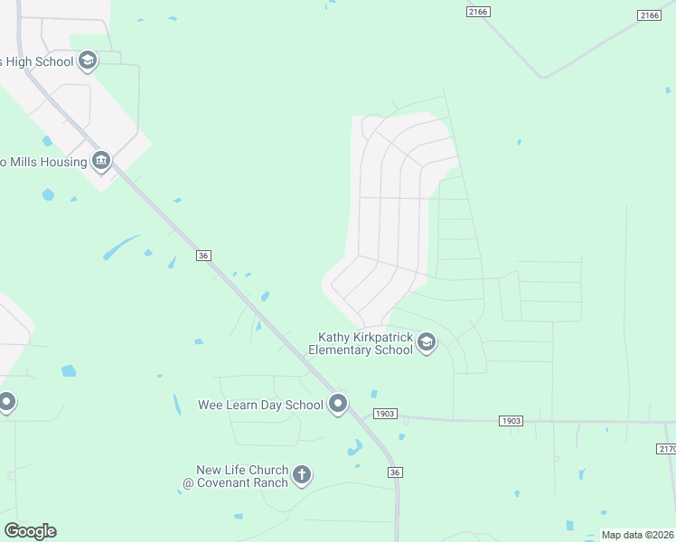 map of restaurants, bars, coffee shops, grocery stores, and more near 110 Mockingbird Way in Caddo Mills
