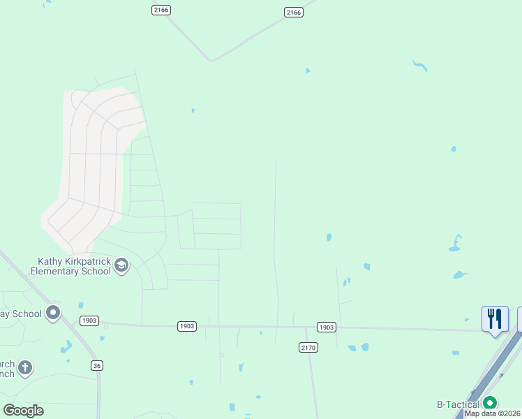 map of restaurants, bars, coffee shops, grocery stores, and more near 3056 Ridgeview Rd in Caddo Mills