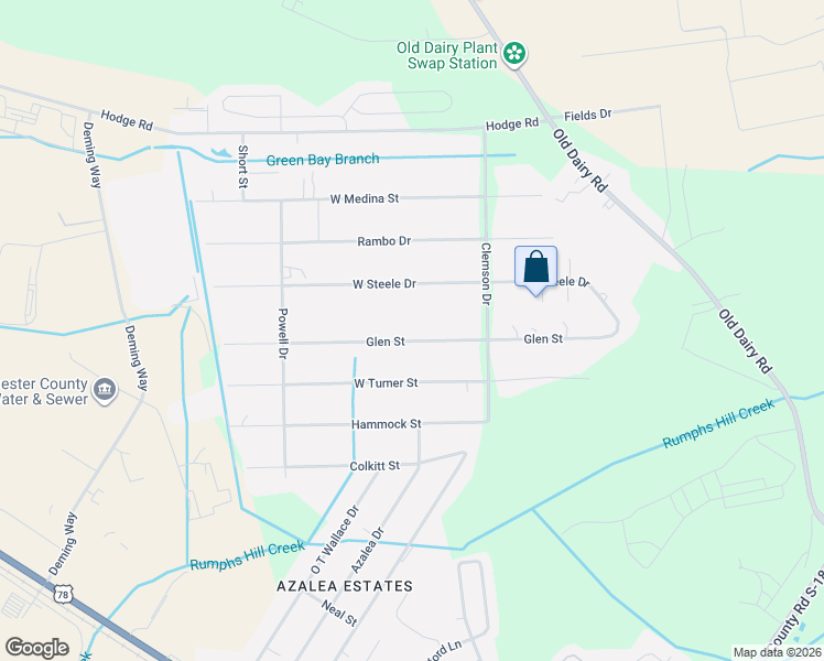 map of restaurants, bars, coffee shops, grocery stores, and more near 226 Glen Street in Summerville