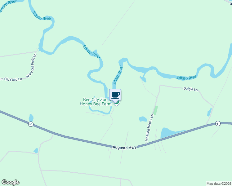 map of restaurants, bars, coffee shops, grocery stores, and more near 1205 Holly Ridge Lane in Cottageville