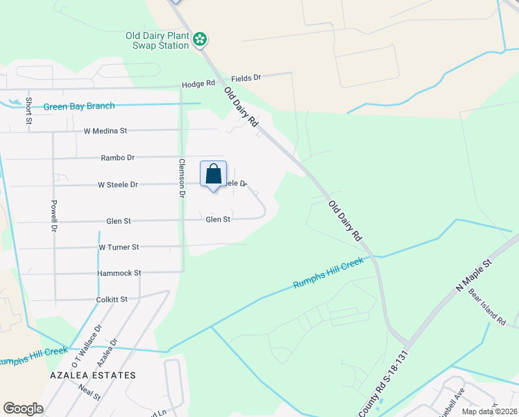 map of restaurants, bars, coffee shops, grocery stores, and more near 118 East Glen Street in Summerville