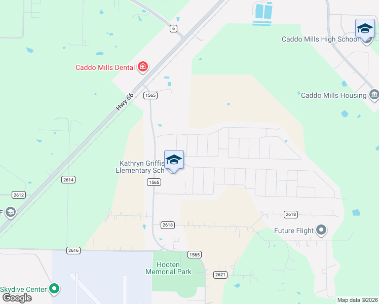 map of restaurants, bars, coffee shops, grocery stores, and more near 109 Seabiscuit Road in Caddo Mills