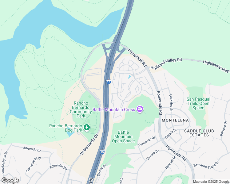 map of restaurants, bars, coffee shops, grocery stores, and more near 18698 Caminito Cantilena in San Diego