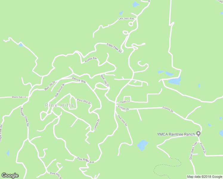 map of restaurants, bars, coffee shops, grocery stores, and more near 2904 Blue Jay Drive in Julian