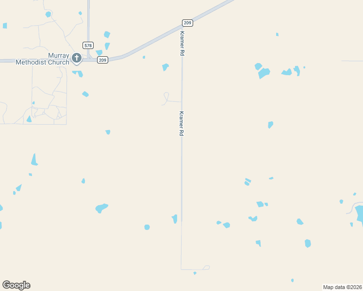map of restaurants, bars, coffee shops, grocery stores, and more near Kramer Road in Young County