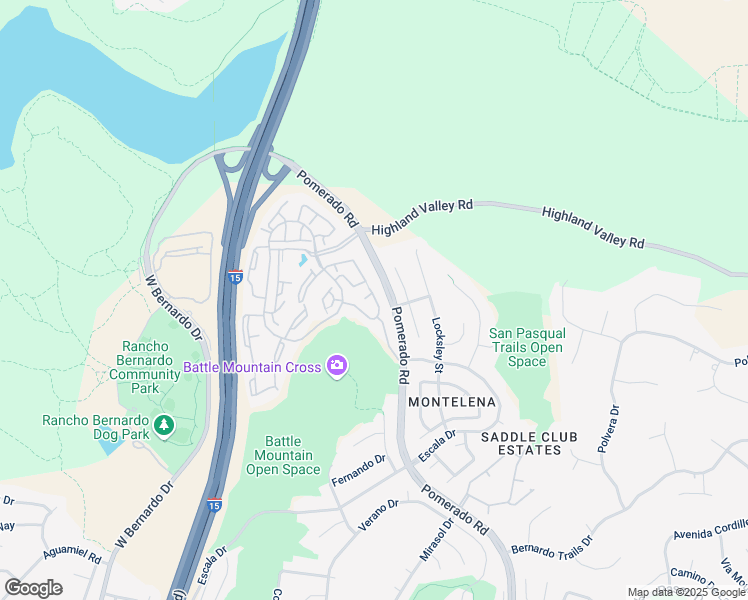 map of restaurants, bars, coffee shops, grocery stores, and more near 18654 Wessex Street in San Diego