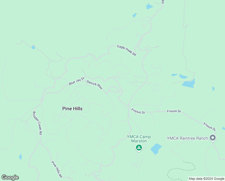 map of restaurants, bars, coffee shops, grocery stores, and more near 2960 La Posada Way in Julian