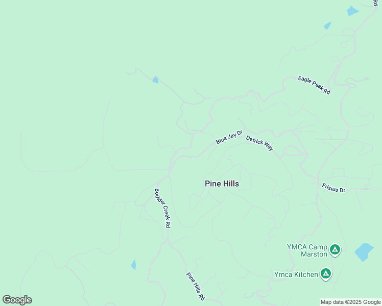 map of restaurants, bars, coffee shops, grocery stores, and more near 3290 Blue Jay Drive in Julian