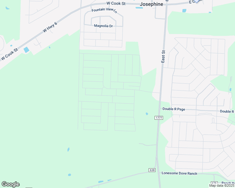 map of restaurants, bars, coffee shops, grocery stores, and more near 1250 Farm to Market Road 1777 in Royse City