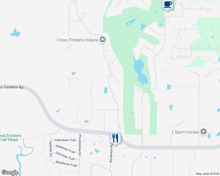 map of restaurants, bars, coffee shops, grocery stores, and more near Montalcino Boulevard in Flower Mound