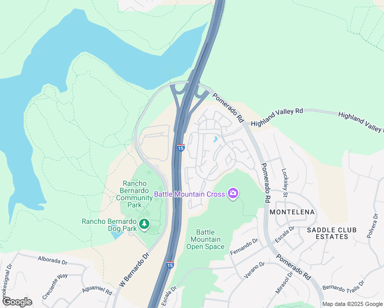 map of restaurants, bars, coffee shops, grocery stores, and more near 18752 Caminito Cantilena in San Diego