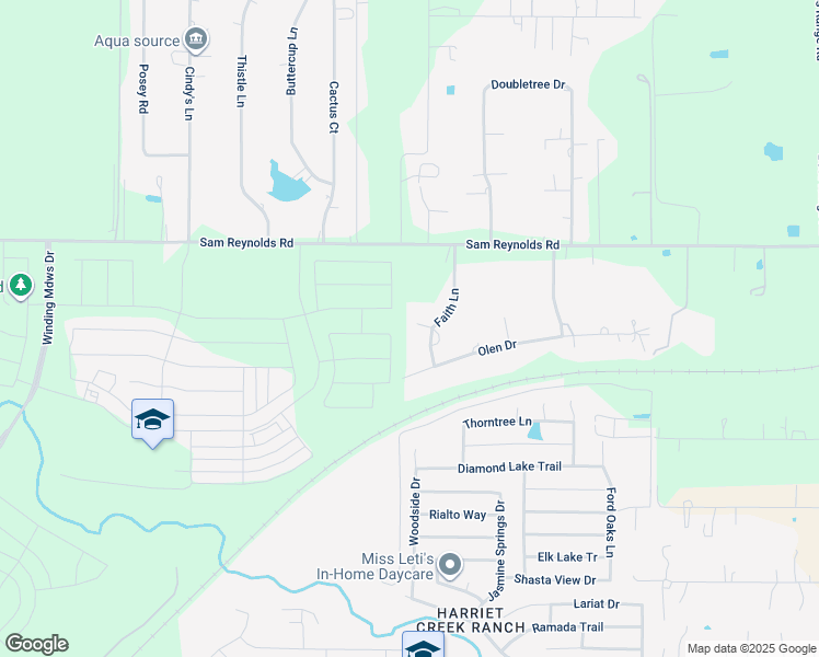map of restaurants, bars, coffee shops, grocery stores, and more near 11187 Faith Court in Justin