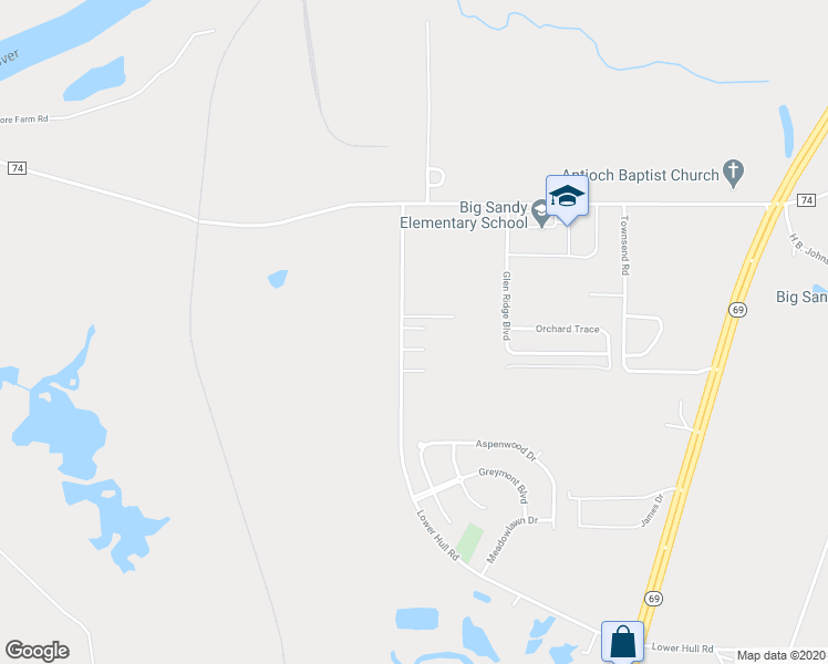 map of restaurants, bars, coffee shops, grocery stores, and more near 11866 Lathrop Avenue in Moundville