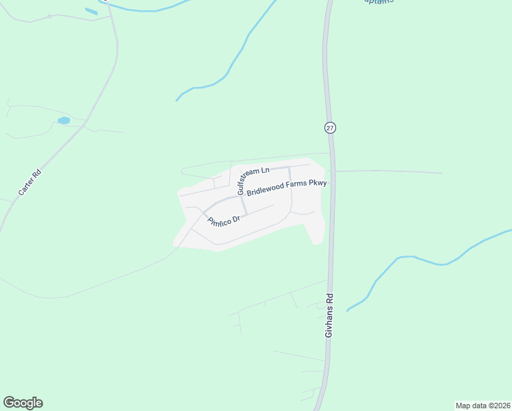 map of restaurants, bars, coffee shops, grocery stores, and more near 2205 Pimlico Drive in Ridgeville