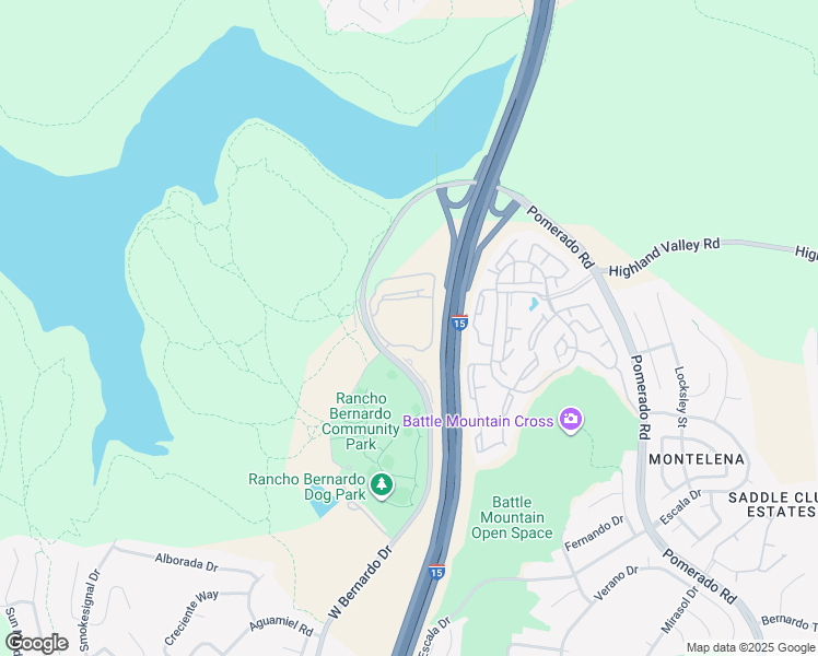 map of restaurants, bars, coffee shops, grocery stores, and more near 18655 West Bernardo Drive in San Diego