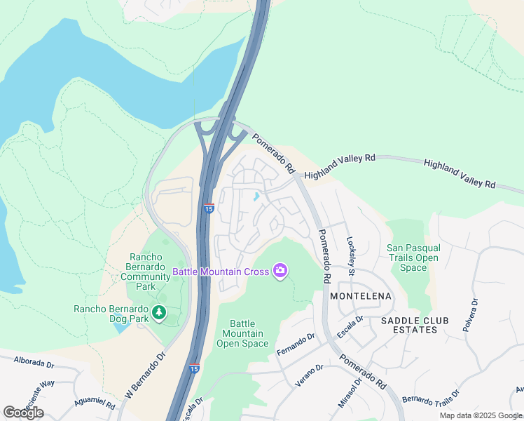 map of restaurants, bars, coffee shops, grocery stores, and more near 18694 Caminito Pasadero in San Diego