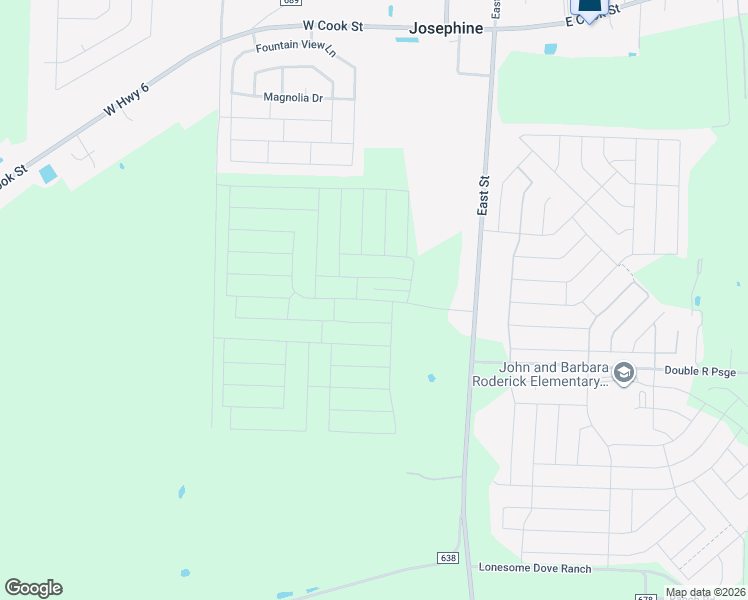 map of restaurants, bars, coffee shops, grocery stores, and more near 1250 Farm to Market Road 1777 in Royse City