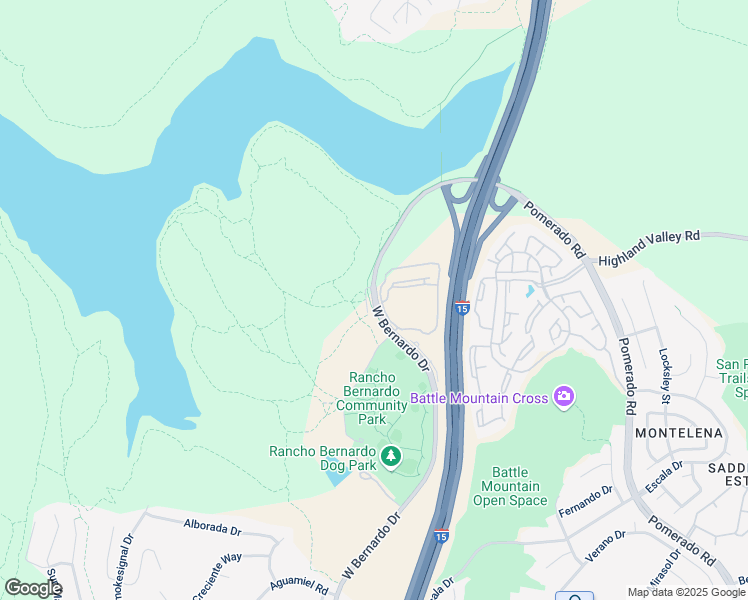 map of restaurants, bars, coffee shops, grocery stores, and more near 18890 West Bernardo Drive in San Diego