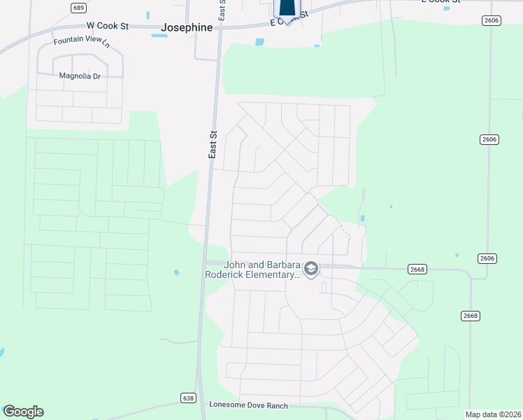 map of restaurants, bars, coffee shops, grocery stores, and more near 406 Silo Circle in Royse City