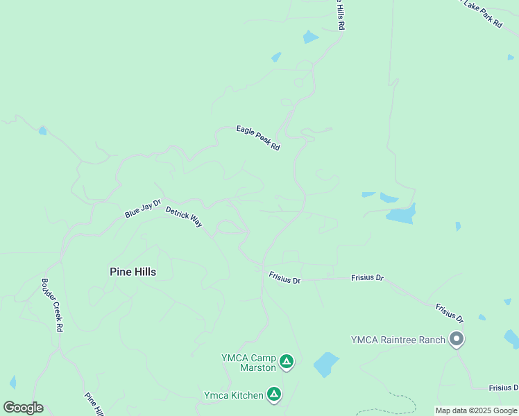 map of restaurants, bars, coffee shops, grocery stores, and more near 2904 Blue Jay Drive in Julian