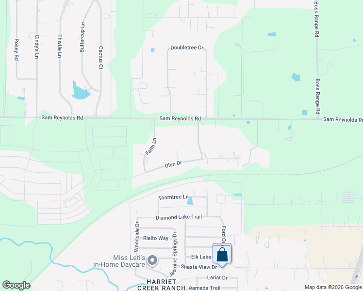 map of restaurants, bars, coffee shops, grocery stores, and more near 11483 Olen Drive in Justin