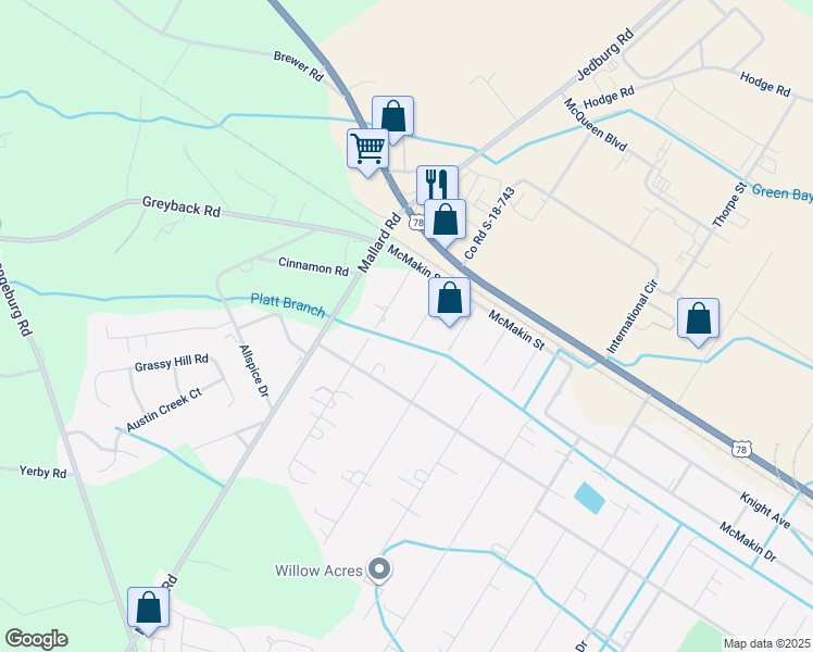 map of restaurants, bars, coffee shops, grocery stores, and more near 108 Chiles Drive in Summerville