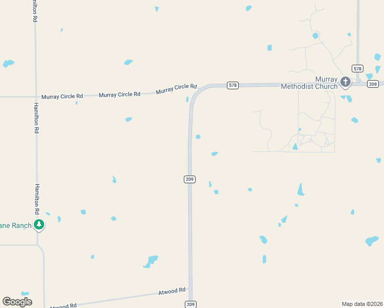 map of restaurants, bars, coffee shops, grocery stores, and more near Farm to Market 209 in Graham