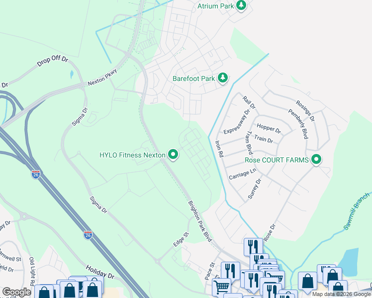 map of restaurants, bars, coffee shops, grocery stores, and more near 525 Scholar Way in Summerville