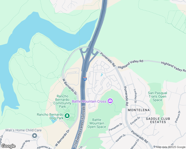 map of restaurants, bars, coffee shops, grocery stores, and more near 18764 Caminito Cantilena in San Diego