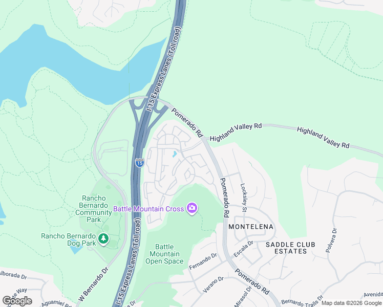map of restaurants, bars, coffee shops, grocery stores, and more near 18771 Caminito La Torre in San Diego