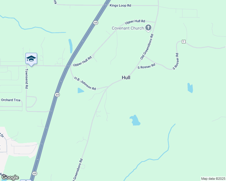 map of restaurants, bars, coffee shops, grocery stores, and more near 14850 Old Greensboro Road in Moundville