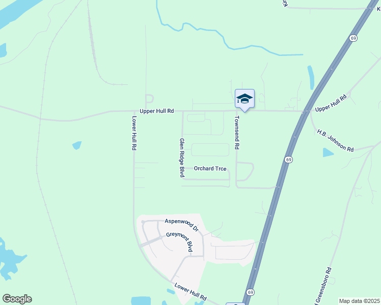 map of restaurants, bars, coffee shops, grocery stores, and more near 12681 Grove Circle in Moundville