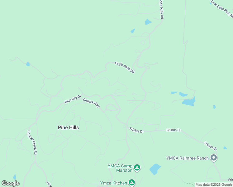 map of restaurants, bars, coffee shops, grocery stores, and more near 2730 Azalea Avenue in Julian