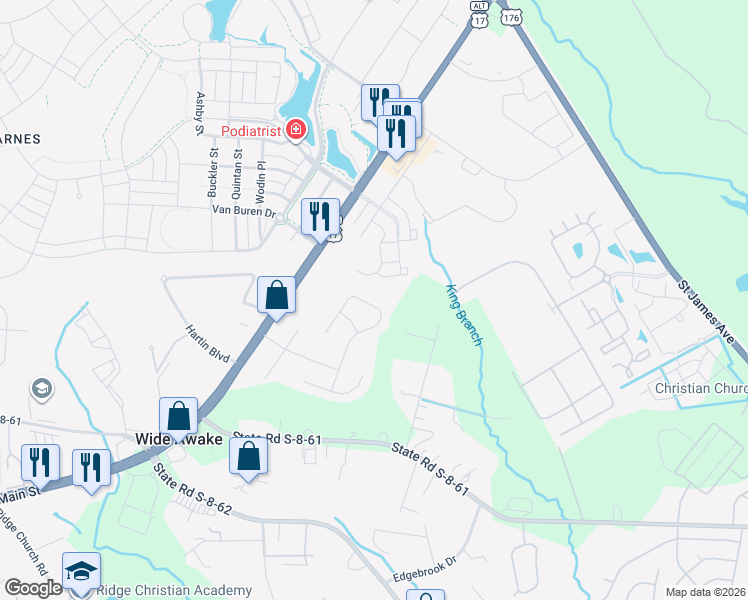 map of restaurants, bars, coffee shops, grocery stores, and more near 295 Dunning Road in Summerville