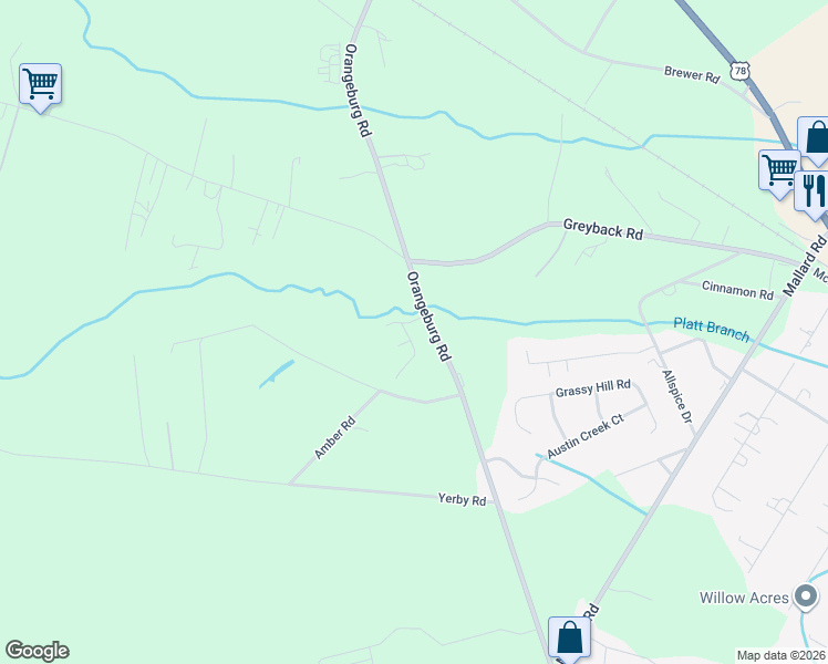 map of restaurants, bars, coffee shops, grocery stores, and more near 105 Ashdown Dr in Summerville