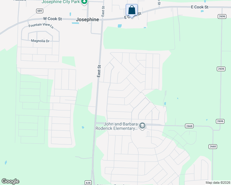 map of restaurants, bars, coffee shops, grocery stores, and more near 304 Saw Mill Road in Royse City