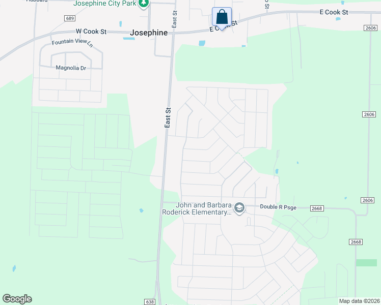 map of restaurants, bars, coffee shops, grocery stores, and more near 304 Saw Mill Road in Royse City