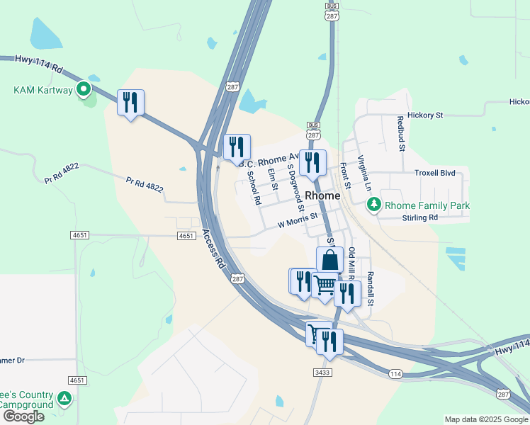 395 West 1st Street, Rhome TX Walk Score